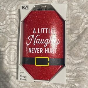 "A little Naughty never hurts" mega flask